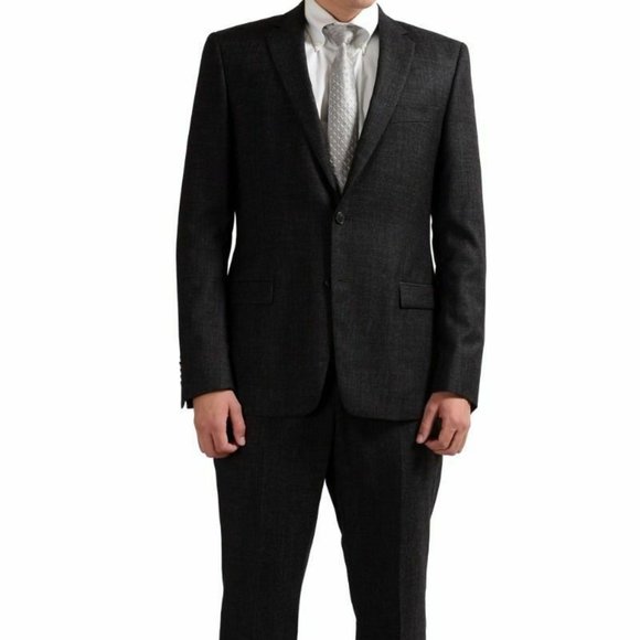 Versace Collection Men's 100% Wool Brown Suit